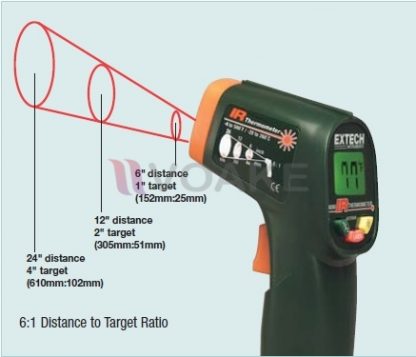 เครื่องวัดอุณหภูมิอินฟราเรด Extech 42500 Thermometer - Image 2