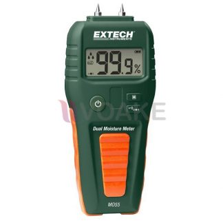 เครื่องวัดความชื้นคอนกรีตและไม้ แบบเข็มและไร้เข็ม Extech MO55