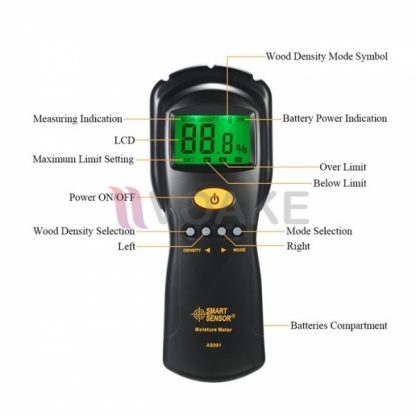 Smart Sensor AS981 เครื่องวัดความชื้นแบบไร้เข็ม - Image 2