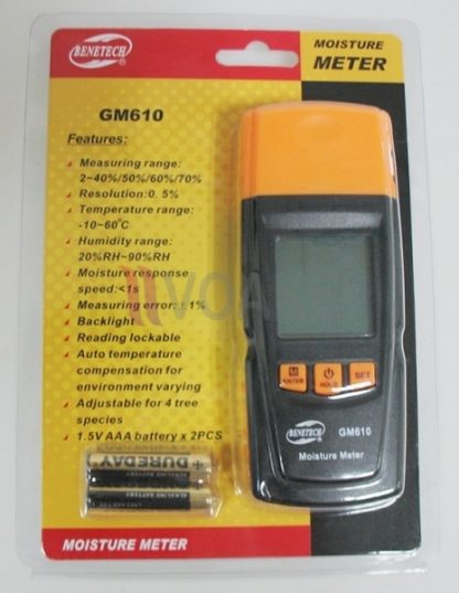 BENETECH GM610 เครื่องวัดความชื้นในวัสดุ+ไฮโกรมิเตอร์ - Image 2