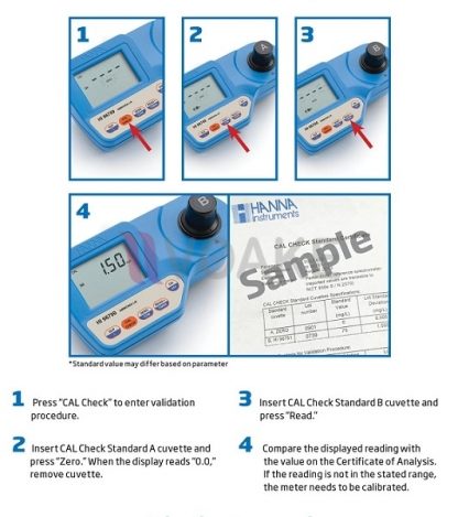 เครื่องวัดคลอรีนช่วงต่ำ Free Chlorine Hanna HI96762 (0.000 ถึง 0.500ppm) - Image 2