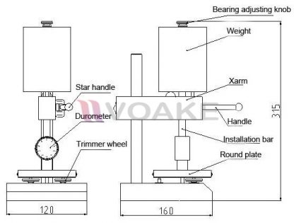 Test Stand SHAHE LD-J สำหรับเครื่องวัดความแข็ง Shore D - Image 5