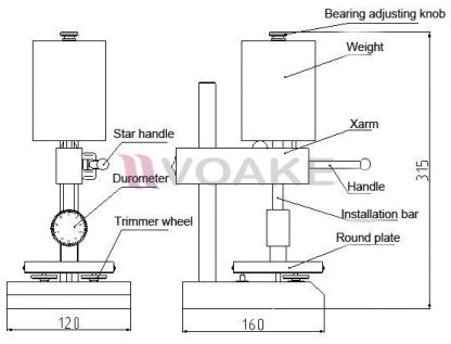 Test Stand for Shore A and C Durometer - Image 2