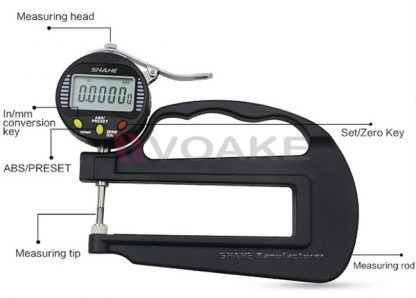 SHAHE 5331-10 เครื่องวัดความหนาแบบไมครอน (0 ถึง 10mm) - Image 2