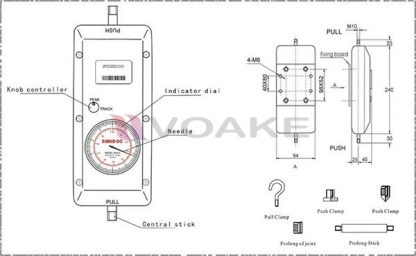 เครื่องทดสอบแรงดึงและแรงกด Sundoo รุ่น SKN-1 (1000N) - Image 3