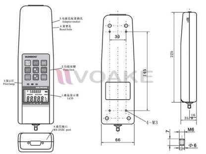 Sundoo SH-100 เครื่องทดสอบแรงดึง+แรงกด (100N) - Image 2