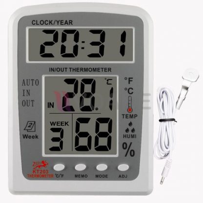 เครื่องวัดอุณหภูมิความชื้น KT-203 Indoor และ Outdoor