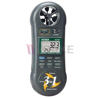 เครื่องมือวัดความเร็วลม อุณหภูมิและความชื้น Extech 45160
