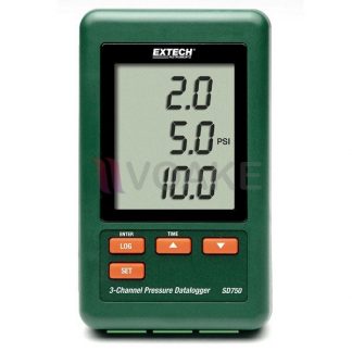 เครื่องมือวัดความดันลมบันทึกค่าได้ 3 แชนแนล Extech SDL750