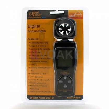 เครื่องวัดความเร็วลม Smart Sensor AS816 Anemometer - Image 2