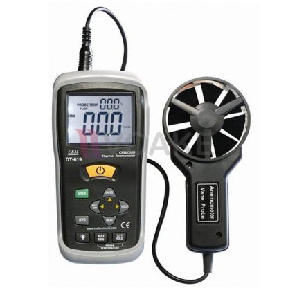CEM DT-619 เครื่องวัดความเร็วลม CFM CMM Air Flow Anemometer