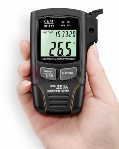 Data Logger เครื่องบันทึกอุณหภูมิ/ความชื้น CEM รุ่น DT-172 - Image 3