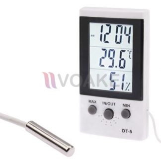 DT-5 เทอร์โมมิเตอร์ วัดอุณหภูมิและความชื้นสัมพัทธ์