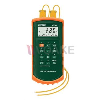 Extech 421502 เทอร์โมมิเตอร์แบบ 2 แชนแนล