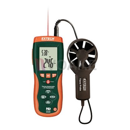 Extech HD300 เครื่องวัดความเร็วลม CFM CMM+อินฟาเรดเทอร์โมมิเตอร์