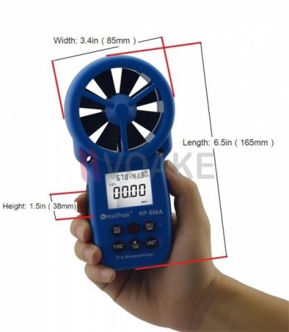 เครื่องวัดความเร็วลม CFM CMM HOLDPEAK HP-866A - Image 3