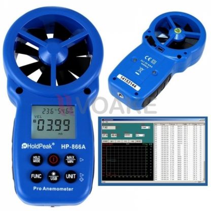 เครื่องวัดความเร็วลม CFM CMM HOLDPEAK HP-866A - Image 4