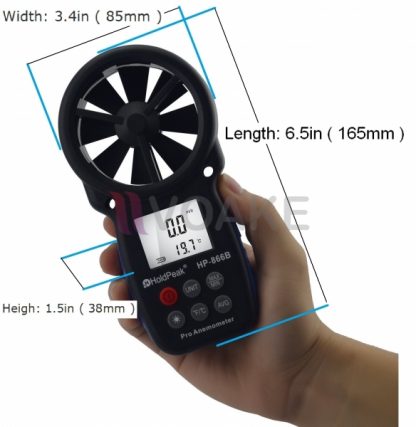 เครื่องวัดความเร็วลมแบบใบพัด HOLDPEAK HP-866B - Image 3