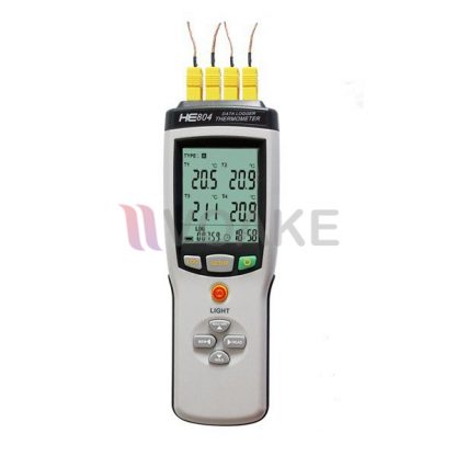 Huato HE804 Datalogger เครื่องบันทึกอุณหภูมิ 4 แชนแนล