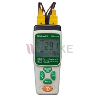 Tenmars TM-321N เทอร์โมมิเตอร์แบบ 2 แชนแนล Type K