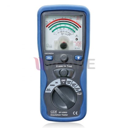 CEM DT-5503 เครื่องวัดความเป็นฉนวนแบบอนาล็อก Analogue Insulation Meter