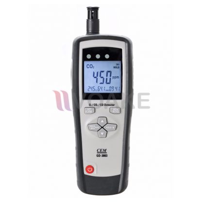 CEM GD-3803 เครื่องวัดออกซิเจน O2/คาร์บอนไดออกไซด์ CO2/CO