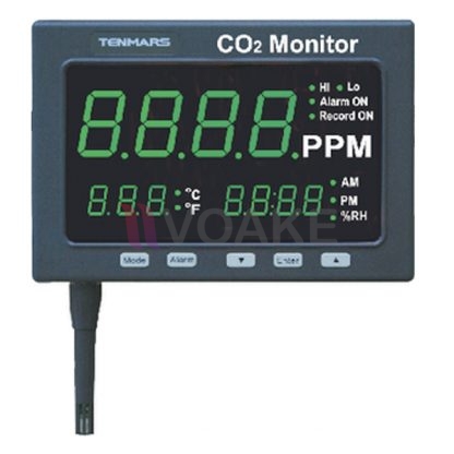 TENMARS TM-186 เครื่องวัดอุณหภูมิและก๊าซคาร์บอนไดออกไซด์