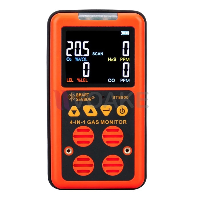 SMART SENSOR ST8900 เครื่องวัดก๊าซ ออกซิเจน/H₂S/CO/LEL (4 in 1)