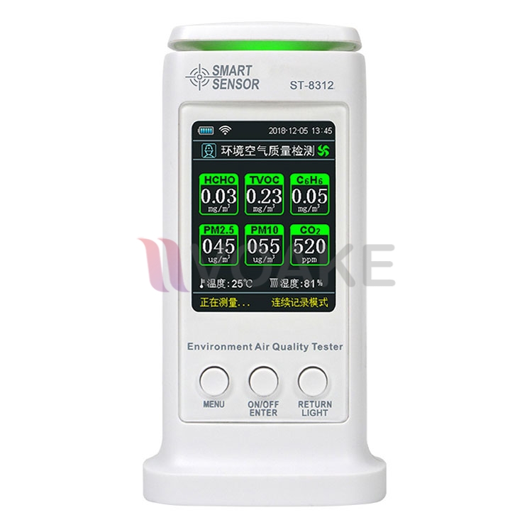 SMART SENSOR ST8312 เครื่องวัดฝุ่น PM2.5 PM10/TVOC/HCHO/CO2