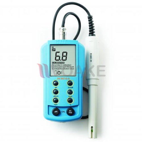 pH Meter แบบพกพา/EC Meter/TDS Meter HANNA HI9810-6