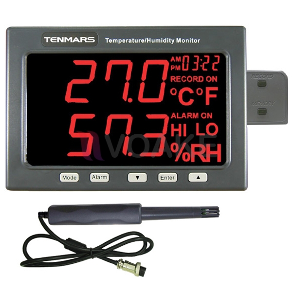 Data Logger เครื่องบันทึกอุณหภูมิ/ความชื้นสัมพัทธ์ TENMARS TM-185D-EP