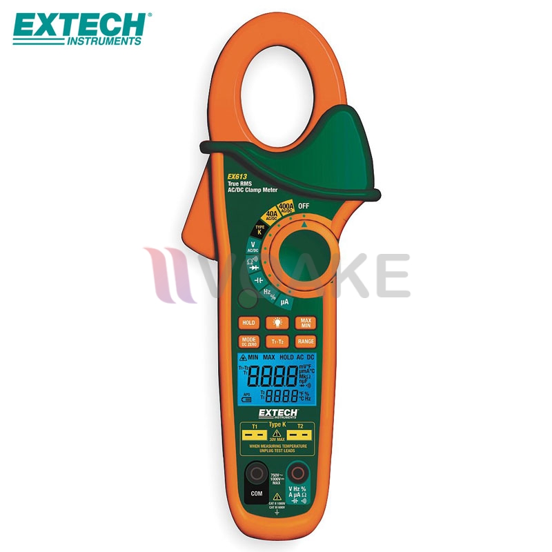 แคลมป์มิเตอร์ (AC,DC)/NCV/เทอร์โมคัปเปิล EXTECH EX613 (600V/400A)