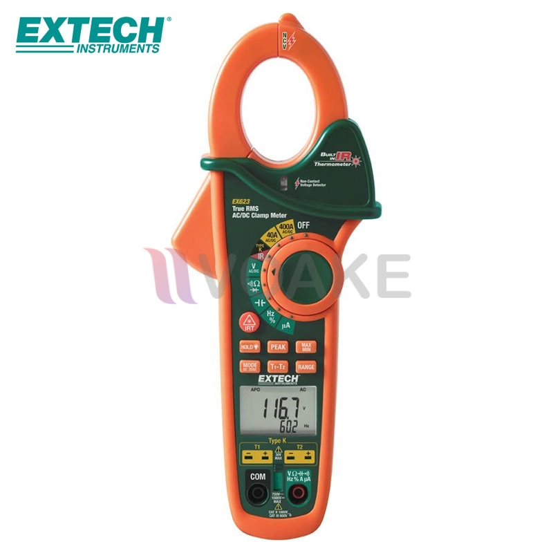 แคลมป์มิเตอร์ (AC,DC)/IR/NCV EXTECH EX623 (600V/400A)