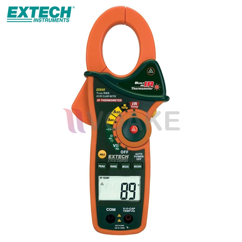 แคลมป์มิเตอร์ (AC,DC)/IR/ True RMS/DMM EXTECH EX840 (600V/1000A)