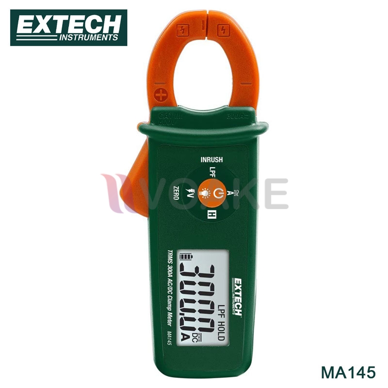 เอซีและดีซีแคลมป์มิเตอร์/True RMS/NCV 300A EXTECH รุ่น MA145