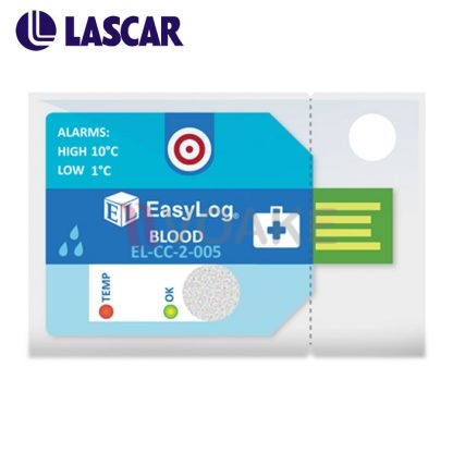 Data Logger อุณหภูมิ/ความชื้นสินค้าเลือด Lascar รุ่น EL-CC-2-005 แบบใช้ครั้งเดียว - Image 2