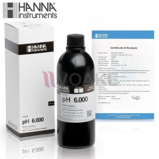 HANNA รุ่น HI6006 น้ำยามาตรฐานขนาด 500 mL (6.000 pH Buffer Solution)