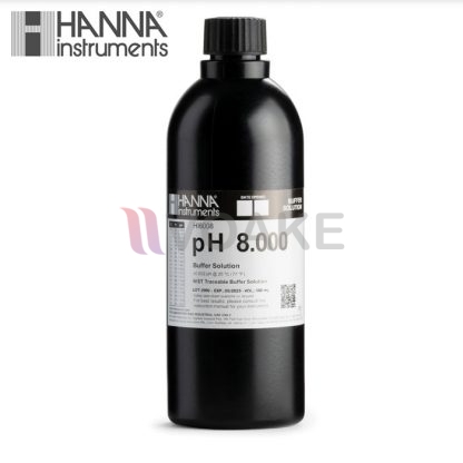 น้ำยาสอบเทียบ pH 8.000 Calibration Buffer HANNA HI6008 (500 มิลลิลิตร)