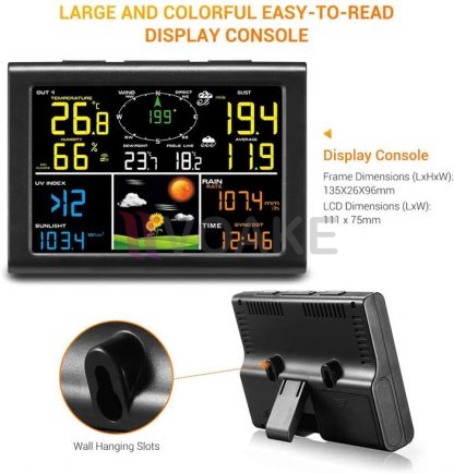 เครื่องวัดสภาพอากาศ WIFI Weather Station NICETY รุ่น FT0832-WIFI - Image 2