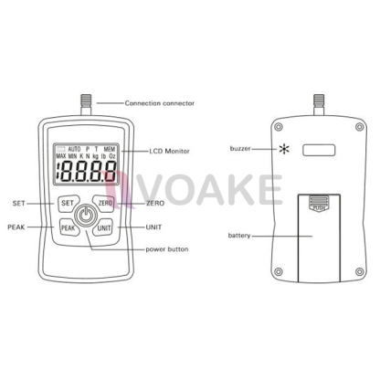 SHAHE รุ่น AMF-200 Force Gauge เครื่องวัดแรงดึงและแรงกด (200 Newtons) - Image 4