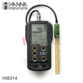 HANNA รุ่น HI8314 เครื่องวัด pH Meter/mV/อุณหภูมิ แบบ Portable