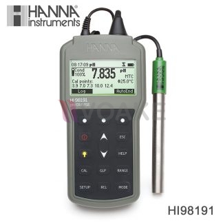 HANNA รุ่น HI98191 pH Meter/ORP/ISE แบบ Portable กันน้ำได้