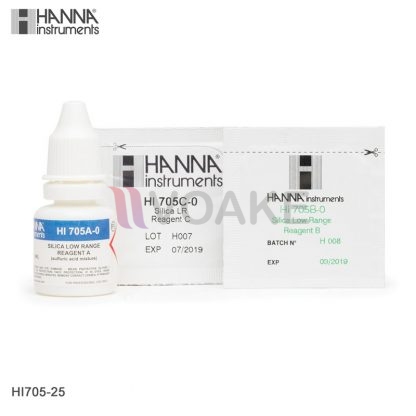 HANNA รุ่น HI705-25 Silica  Reagents ช่วงต่ำ (25 Tests)