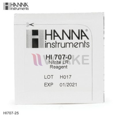 HANNA รุ่น HI707-25 Nitrite Reagents ช่วงต่ำ Low-Range (25 Tests)