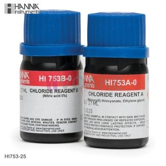HANNA รุ่น HI753-25 Reagents สำหรับวัดค่า Chloride (25 Tests)