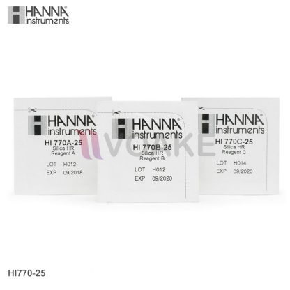 HANNA รุ่น HI770-25 Silica Reagents ช่วงสูง (25 Tests)