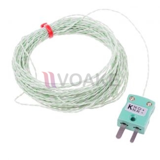 เทอร์โมคัปเปิล IEC Type K Thermocouple สายยาว 10 เมตร (250°C)