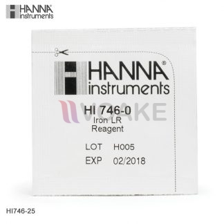 HANNA รุ่น HI746-25 Iron Reagents ช่วงต่ำ Low Range (25 Tests)
