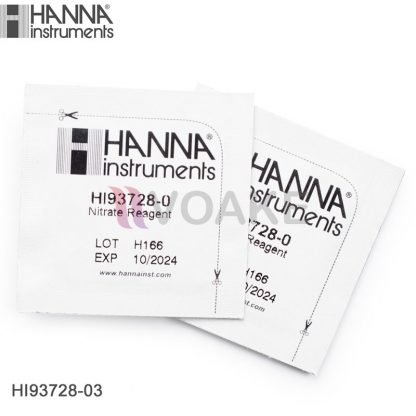 HANNA รุ่น HI93728-03 Reagents สำหรับวัดค่า Nitrate (300 Tests)