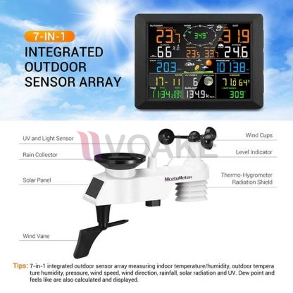 เครื่องวัดสภาพอากาศ WIFI Weather Station NICETY รุ่น FT0310 - Image 5